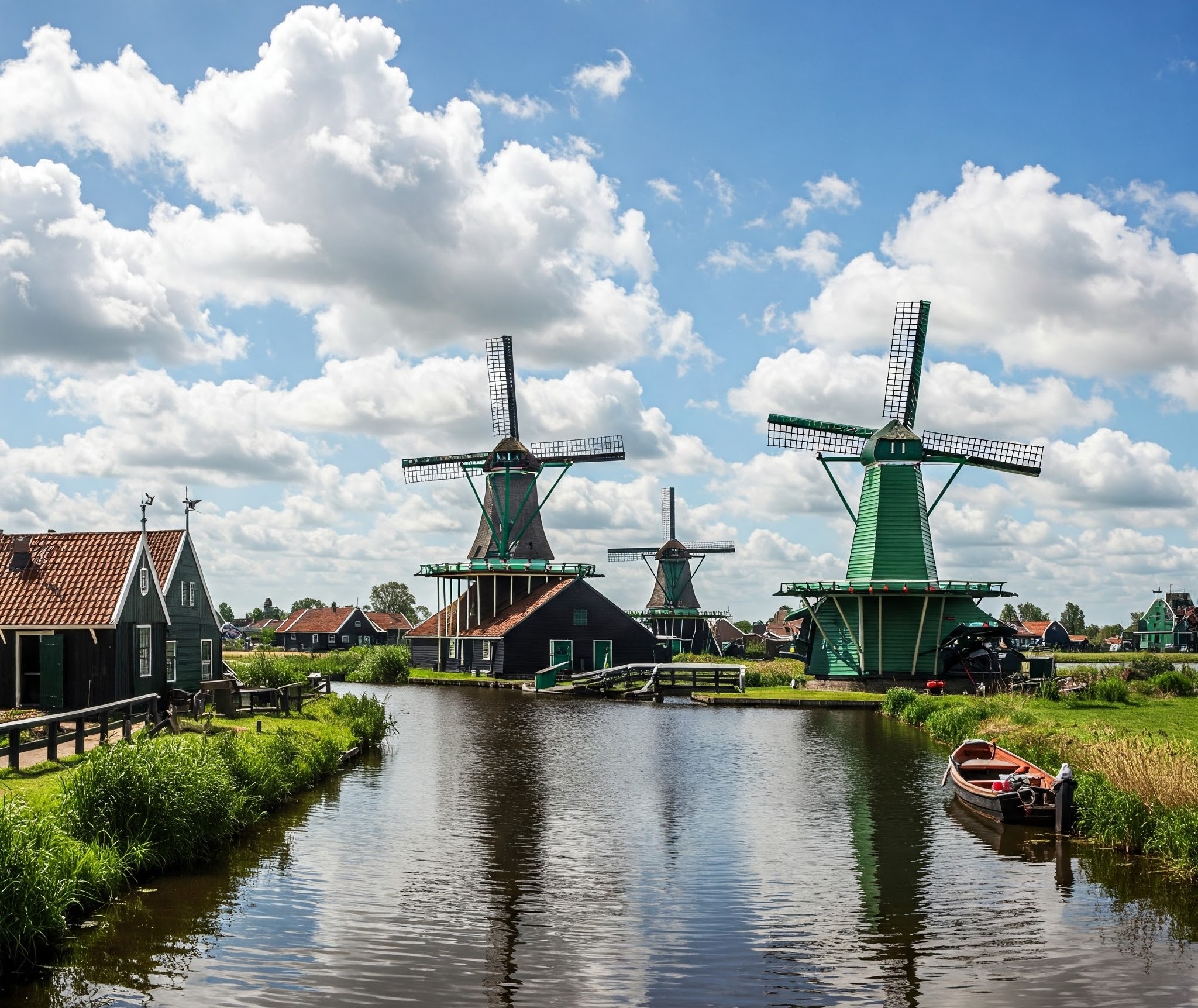 네덜란드 풍차마을 사진