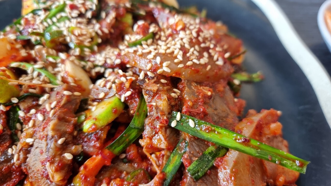 머릿고기 수육무침