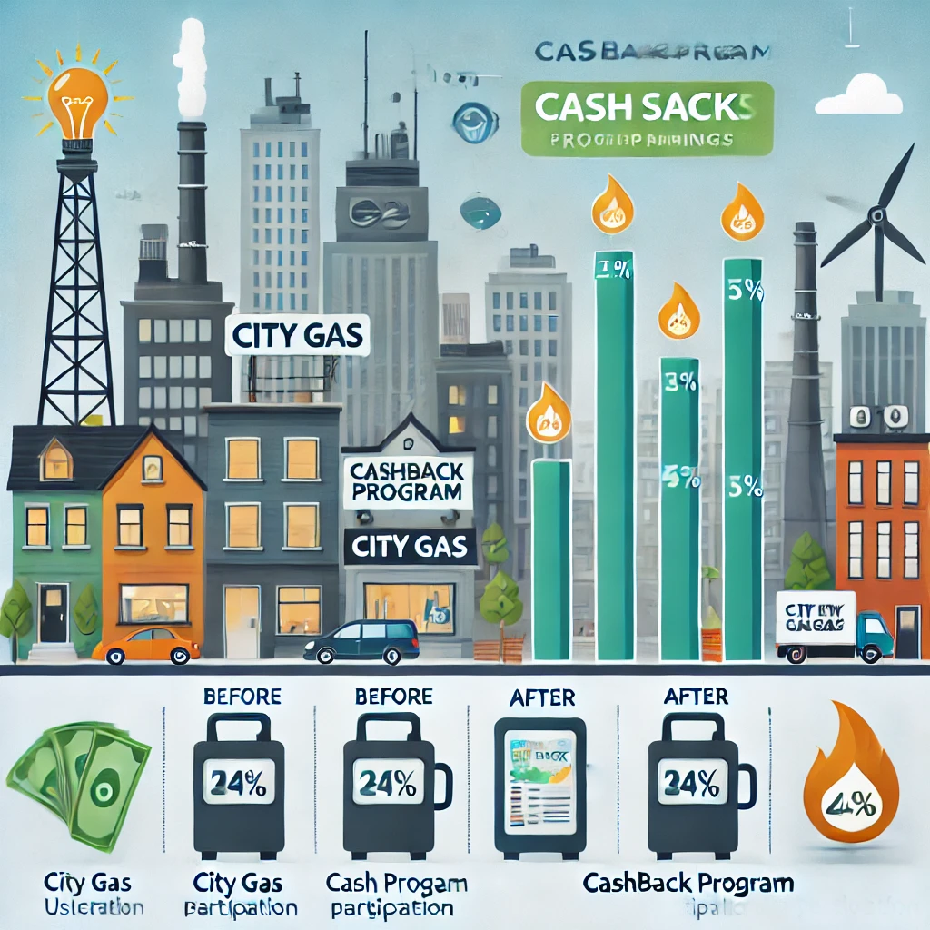 도시가스 캐시백 신청방법 절약 환급 대상