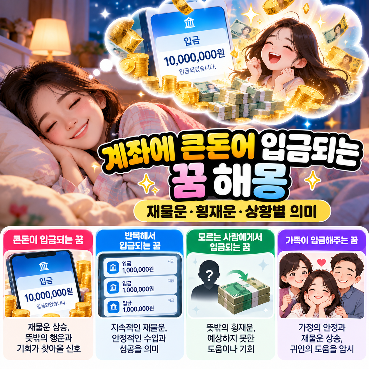 계좌에 큰돈이 입금되는 꿈