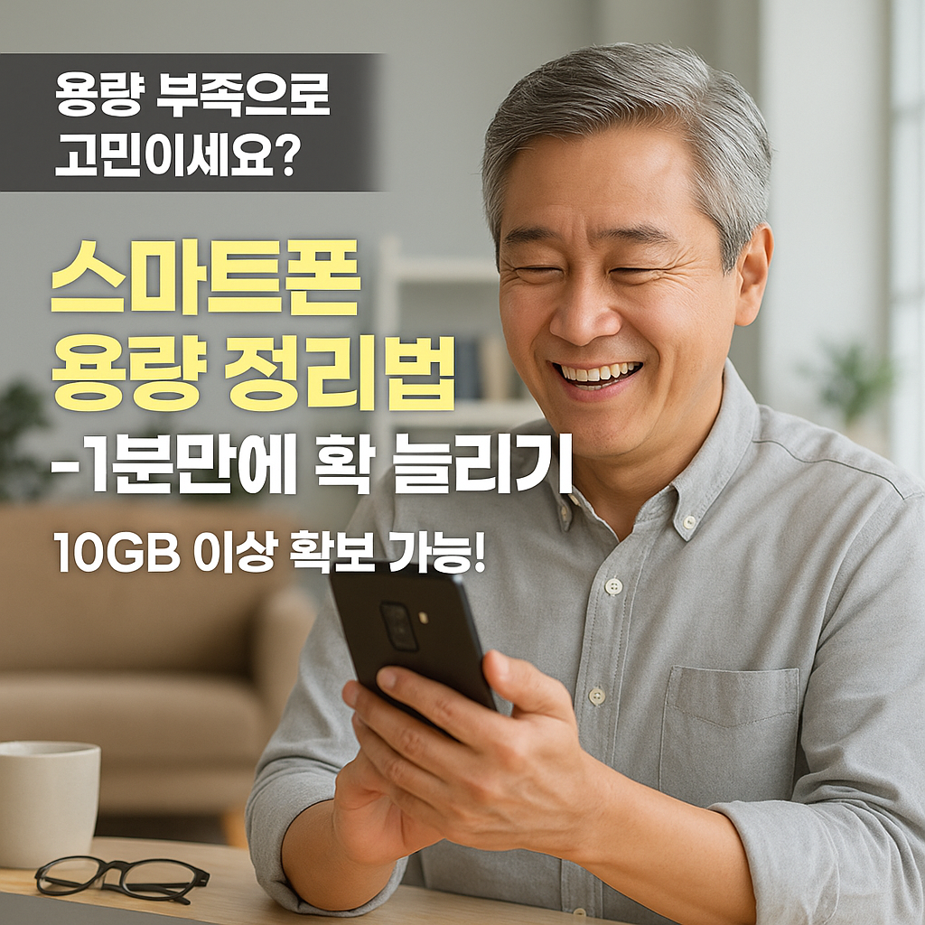 스마트폰 용량 정리법 - 1분만에 확 늘리기