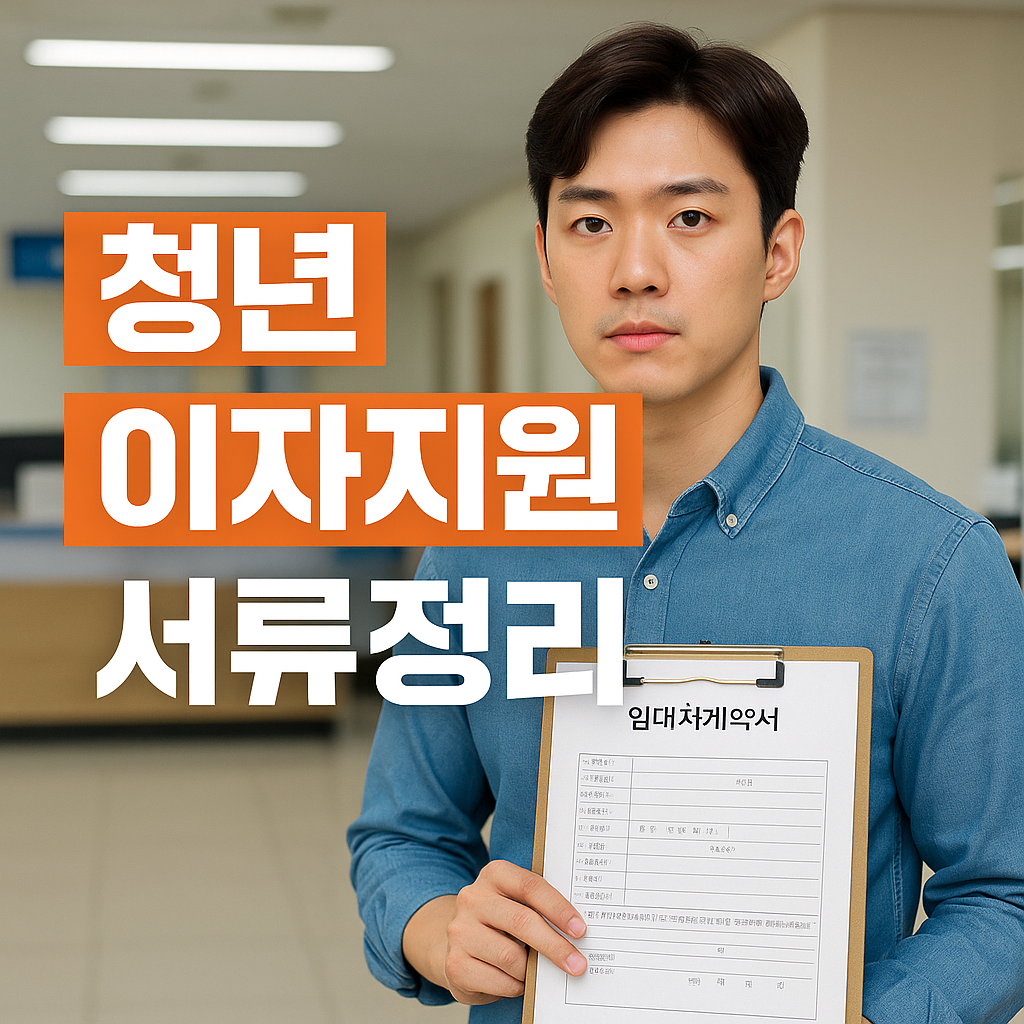 청년 이자지원 신청 서류 준비물 총정리