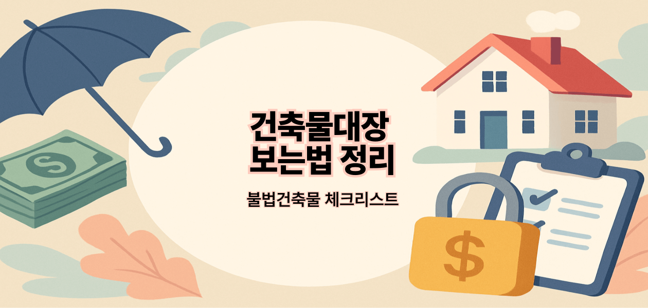 건축물대장 보는법 정리|불법건축물 체크리스트