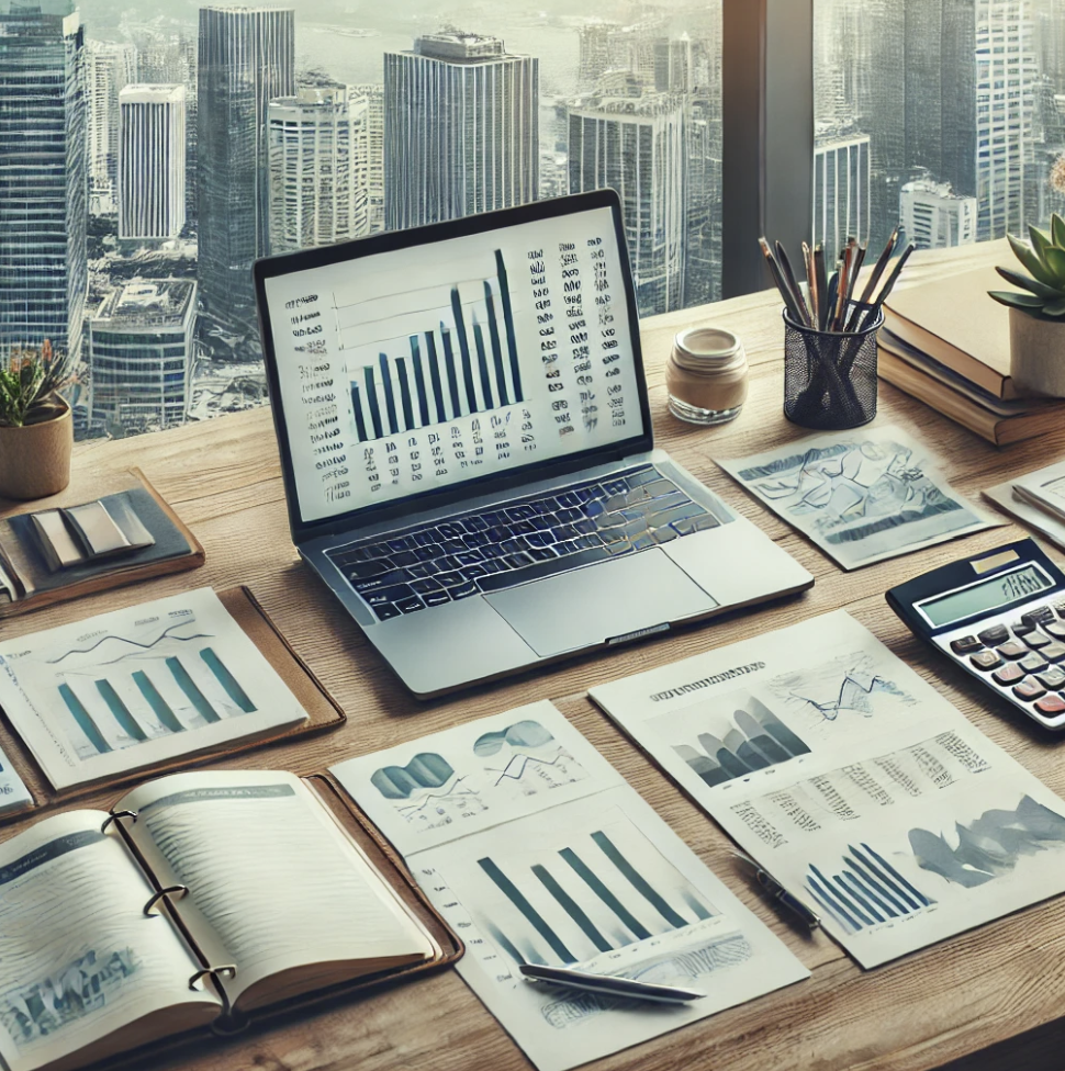 세금문서가 깔끔히 정리된 업무환경