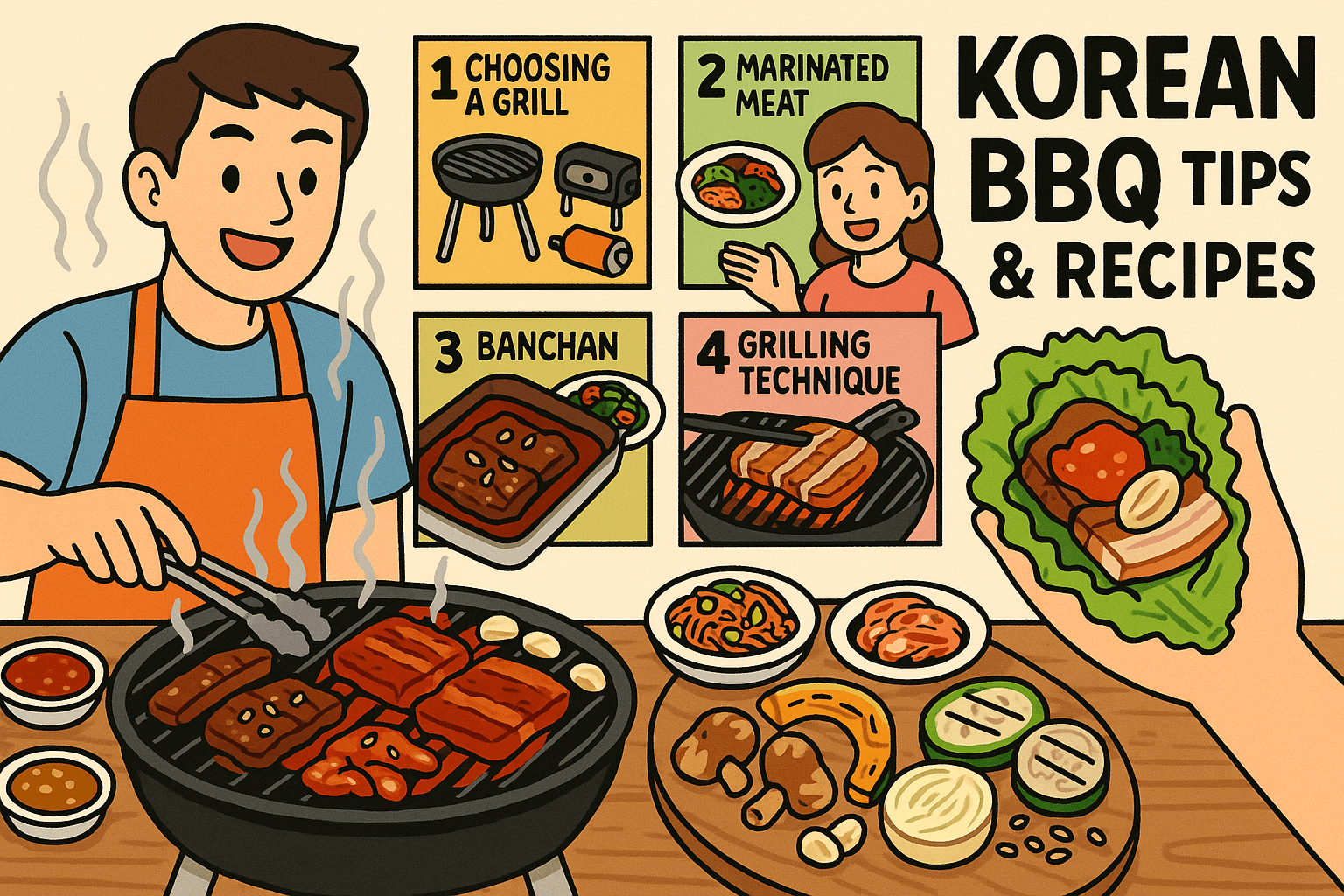 한국식 그릴 바비큐 준비 팁 &amp; 대표 요리 총정리