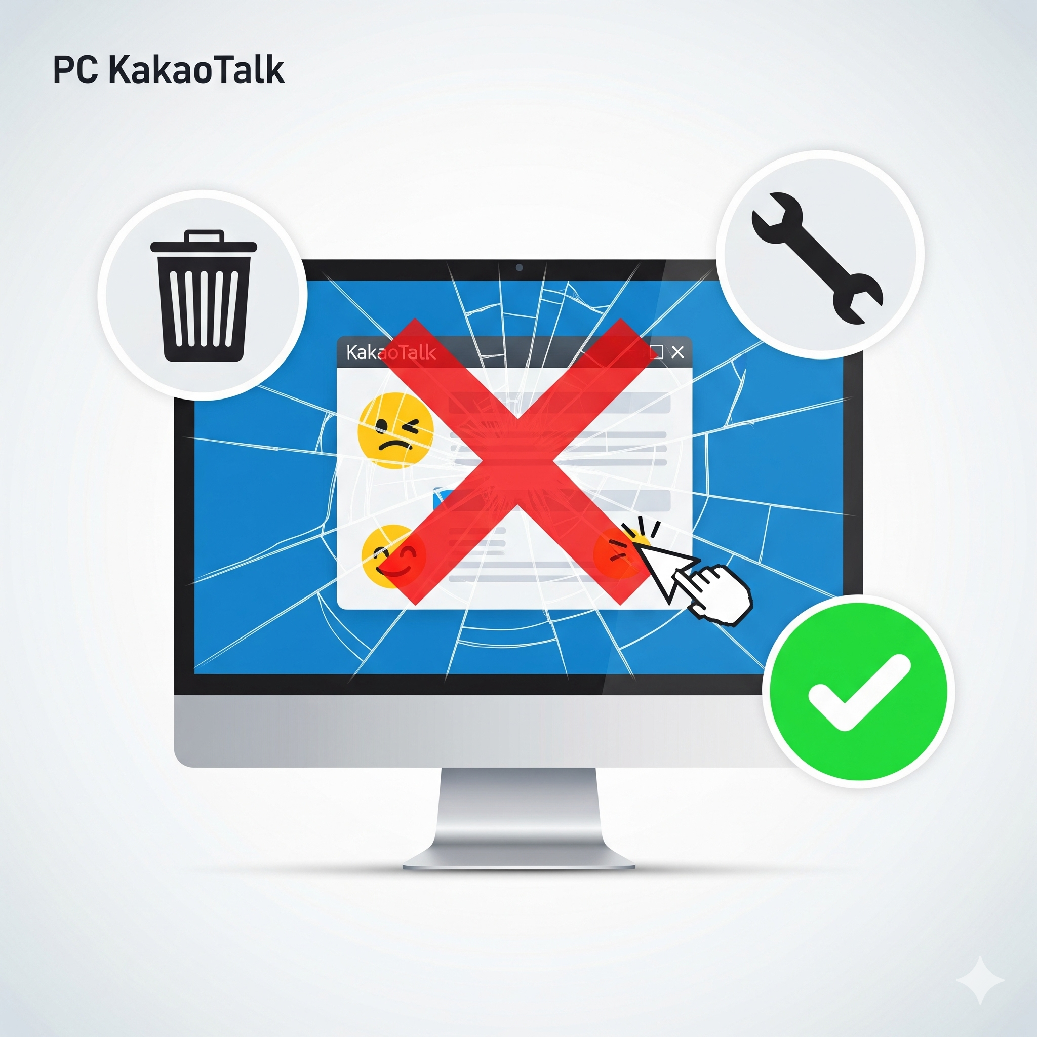 PC 카카오톡 이모티콘 눌렀을때 꺼짐현상?