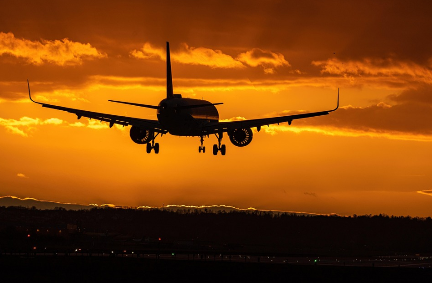 공항 비행기 창이륙