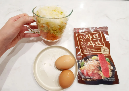 밀푀유나베-볶음밥-재료-준비