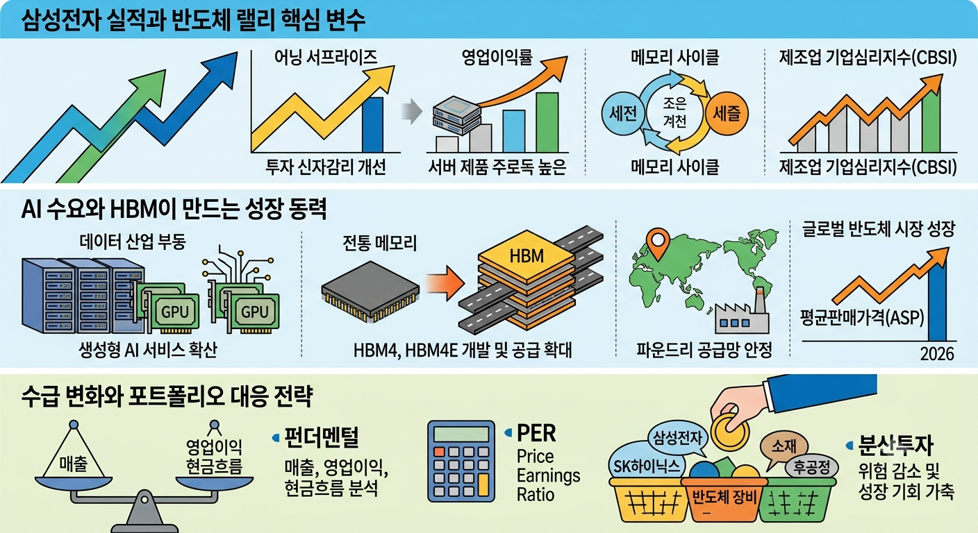 삼성전자 (실적, HBM, 포트폴리오)