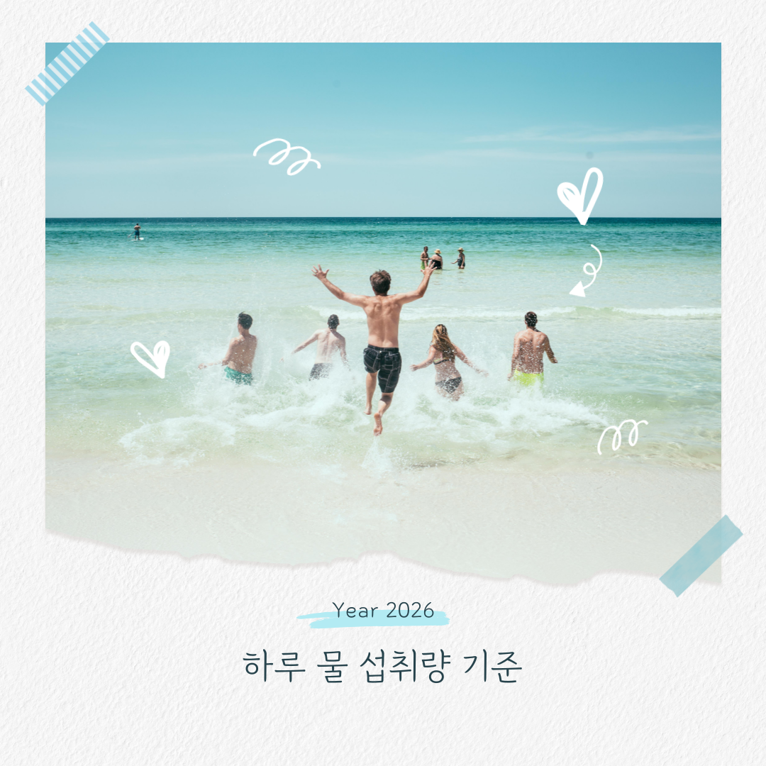 하루 물 섭취량 기준