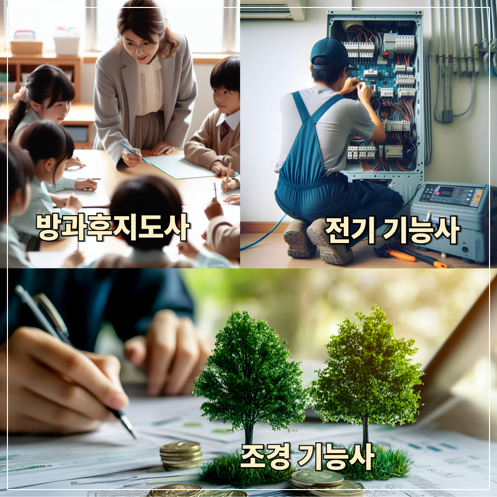 방과후지도사 전기기능사 조경기능사