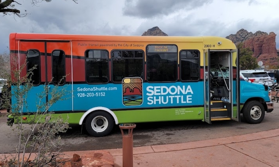 세도나 셔틀 노선도 - 주요 하이킹 트레일 연결