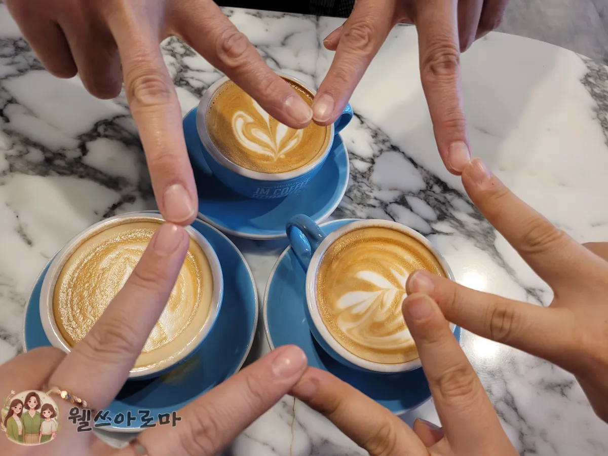 23년차-워킹맘동기재회-JM커피와손가락별