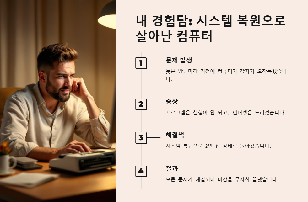 윈도우11 시스템 복원으로 오류 해결하는 법