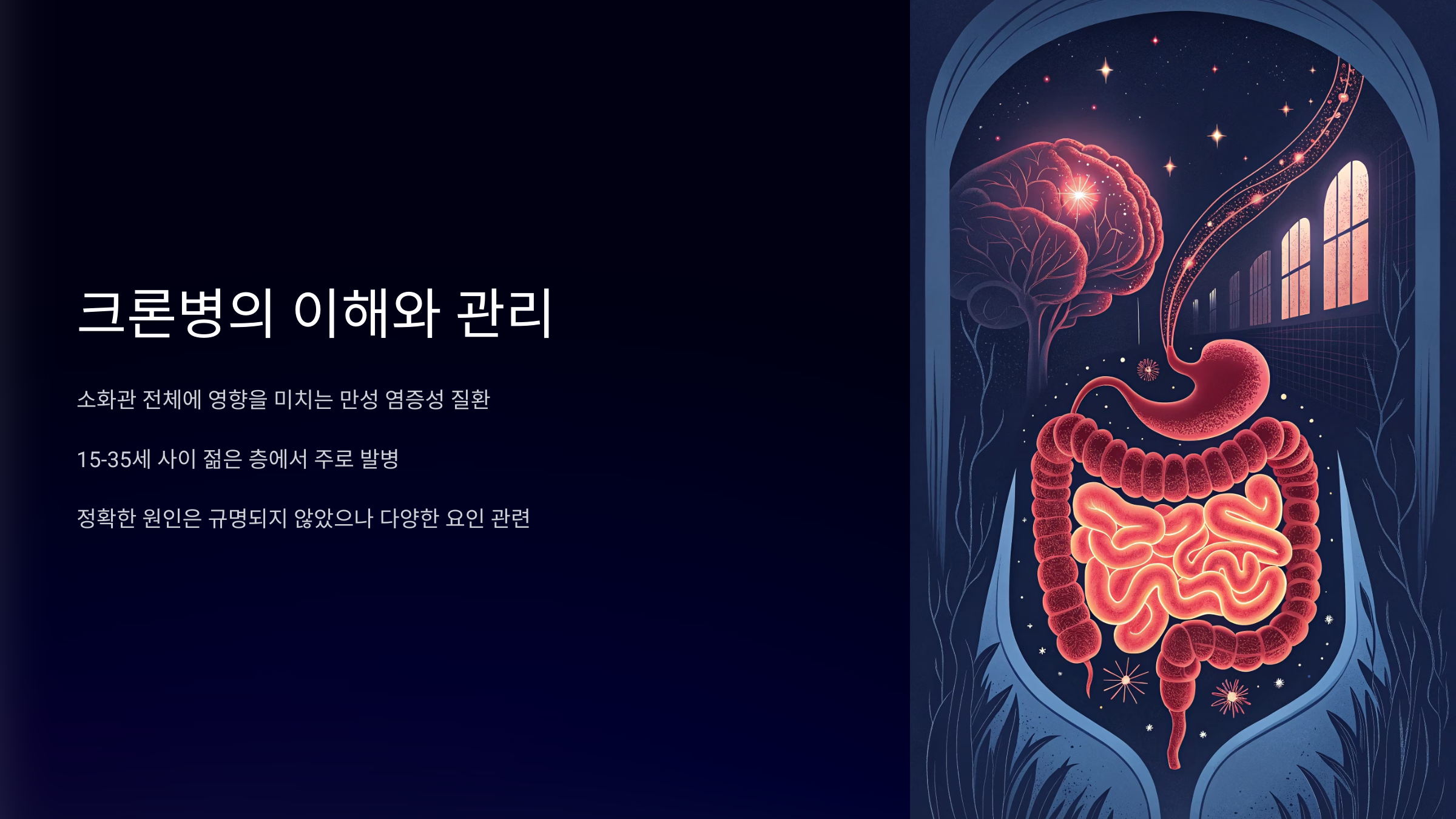 소화관에 만성적인 염증을 일으키는 염증성 장질환
