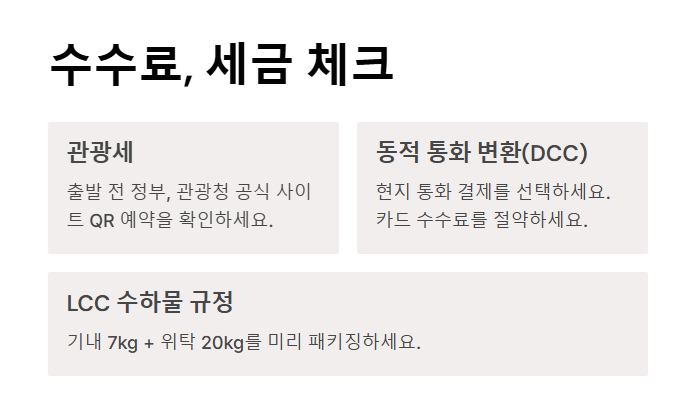 가성비 좋은 해외여행