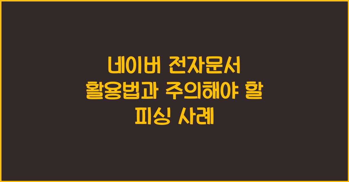 네이버 전자문서
