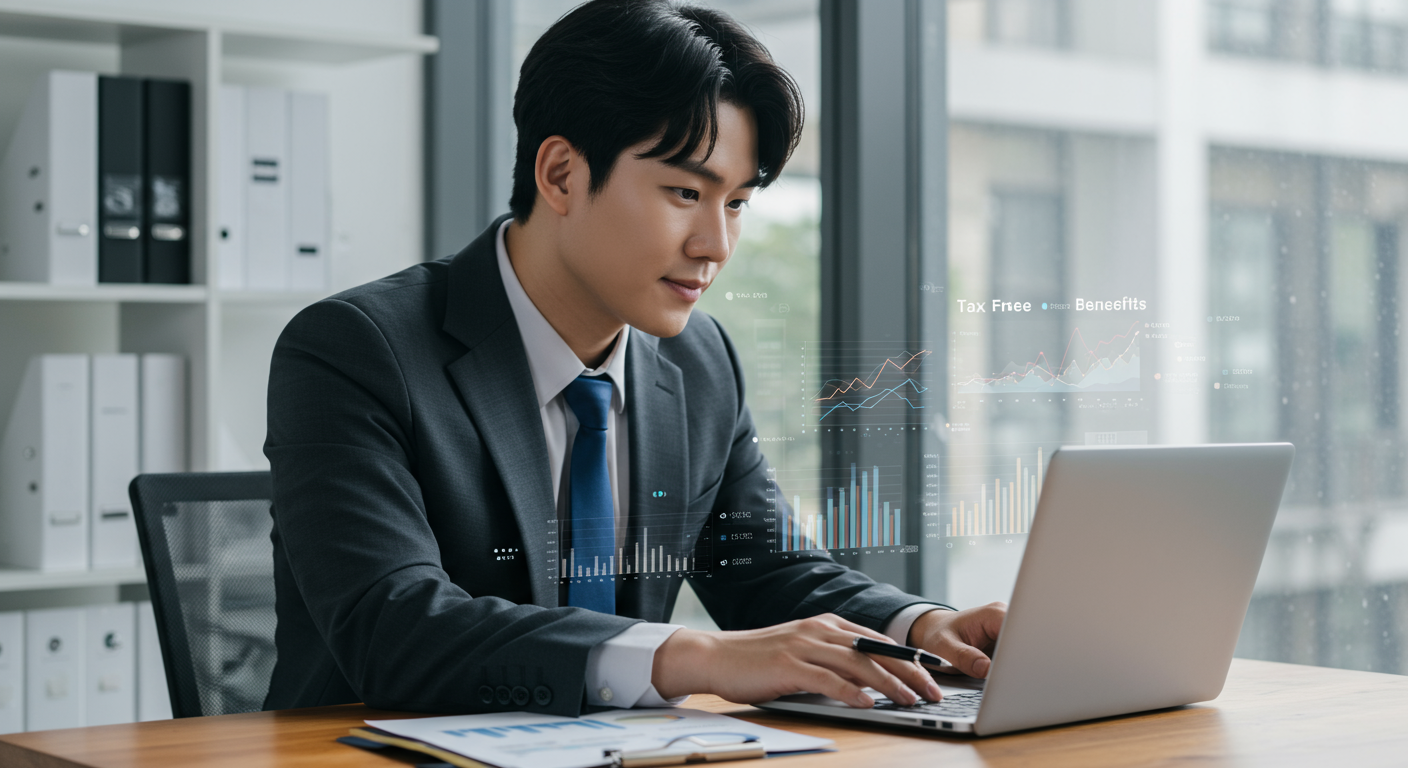 컴퓨터 만지는 남자 사진