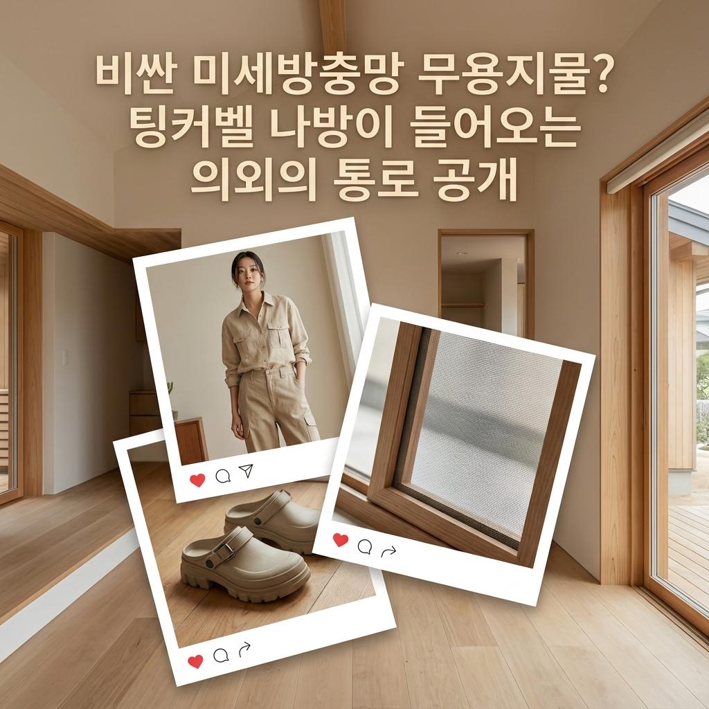 원주 전원주택 벌레 차단 4060 전원생활 팅커벨 나방 창틀 틈새 해결책