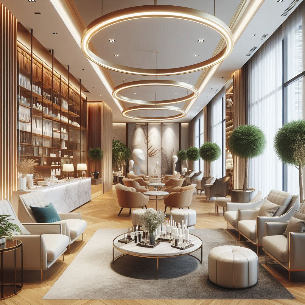 피부,체형관리 샵 배경