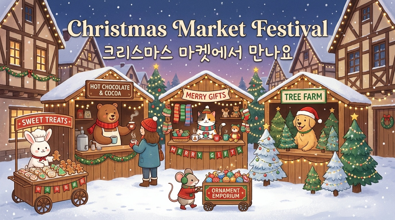 멀티 캐릭터 크리스마스 마켓