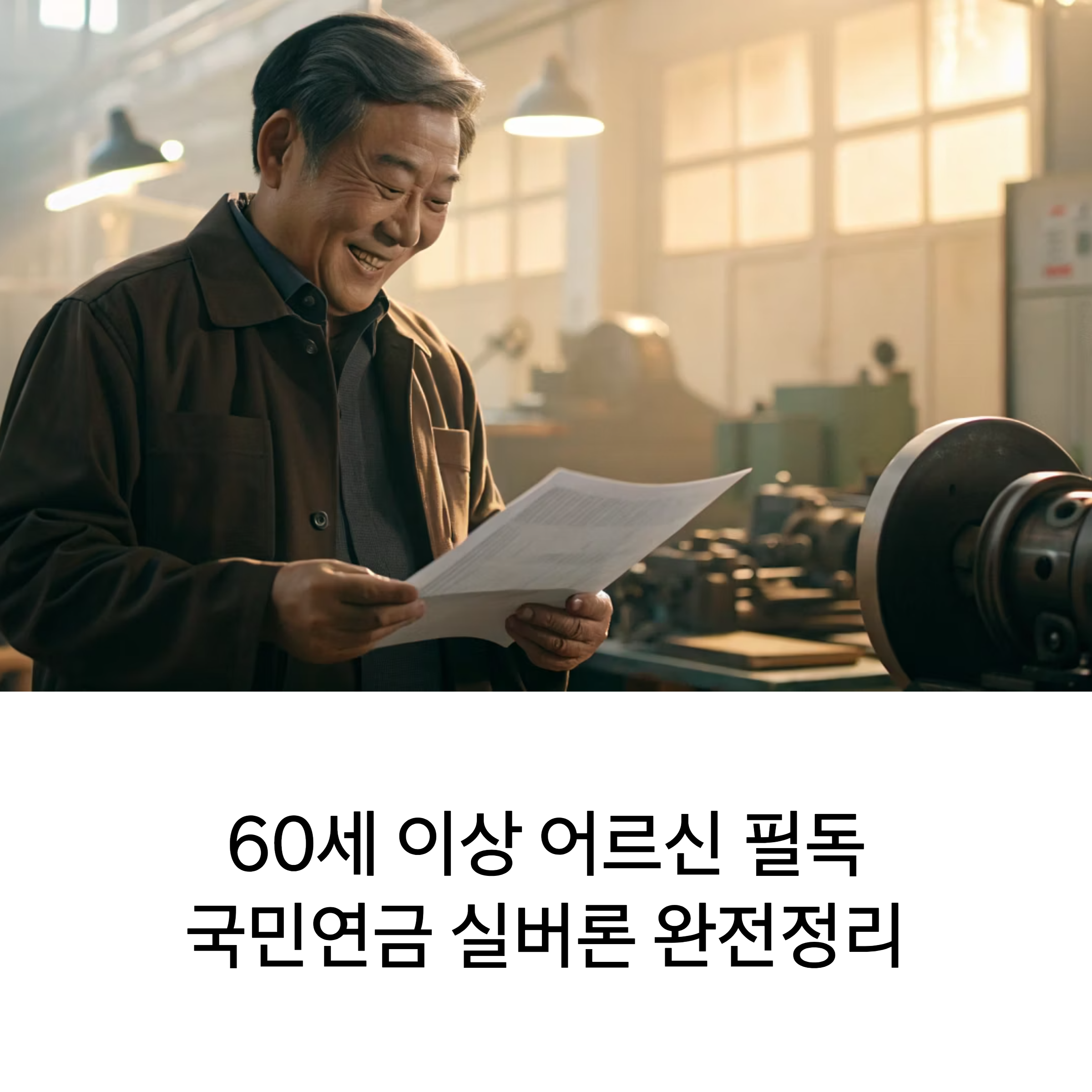 60세 이상 어르신 필독! 국민연금 실버론 자격조건부터 신청까지 총정리