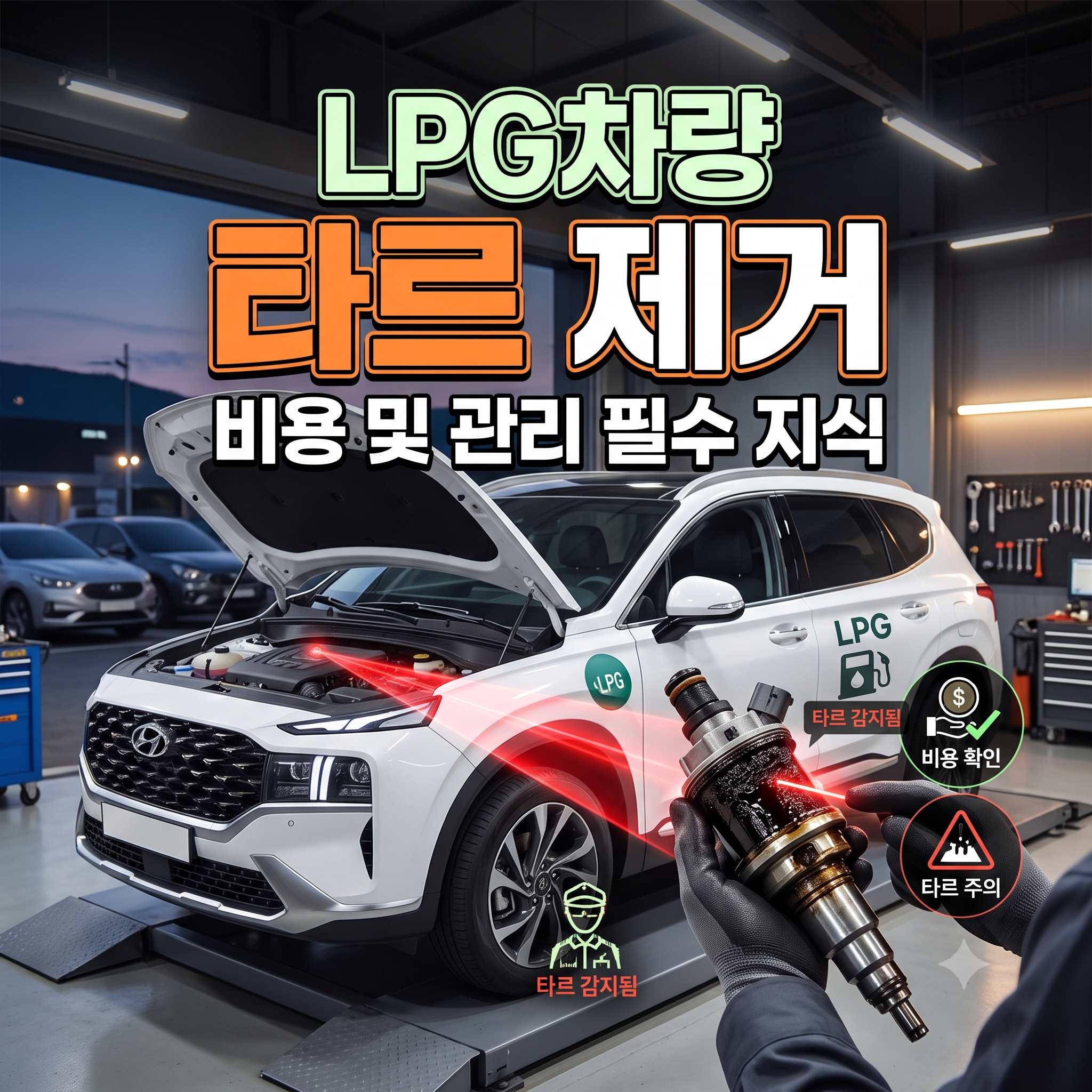 LPG차량 타르제거 비용 및 주기: 기화기부터 LPI 인젝터까지