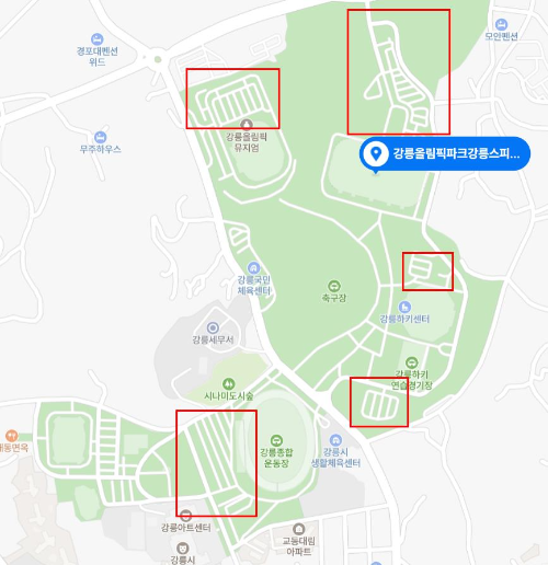 강릉스피드스케이팅경기장_주차장