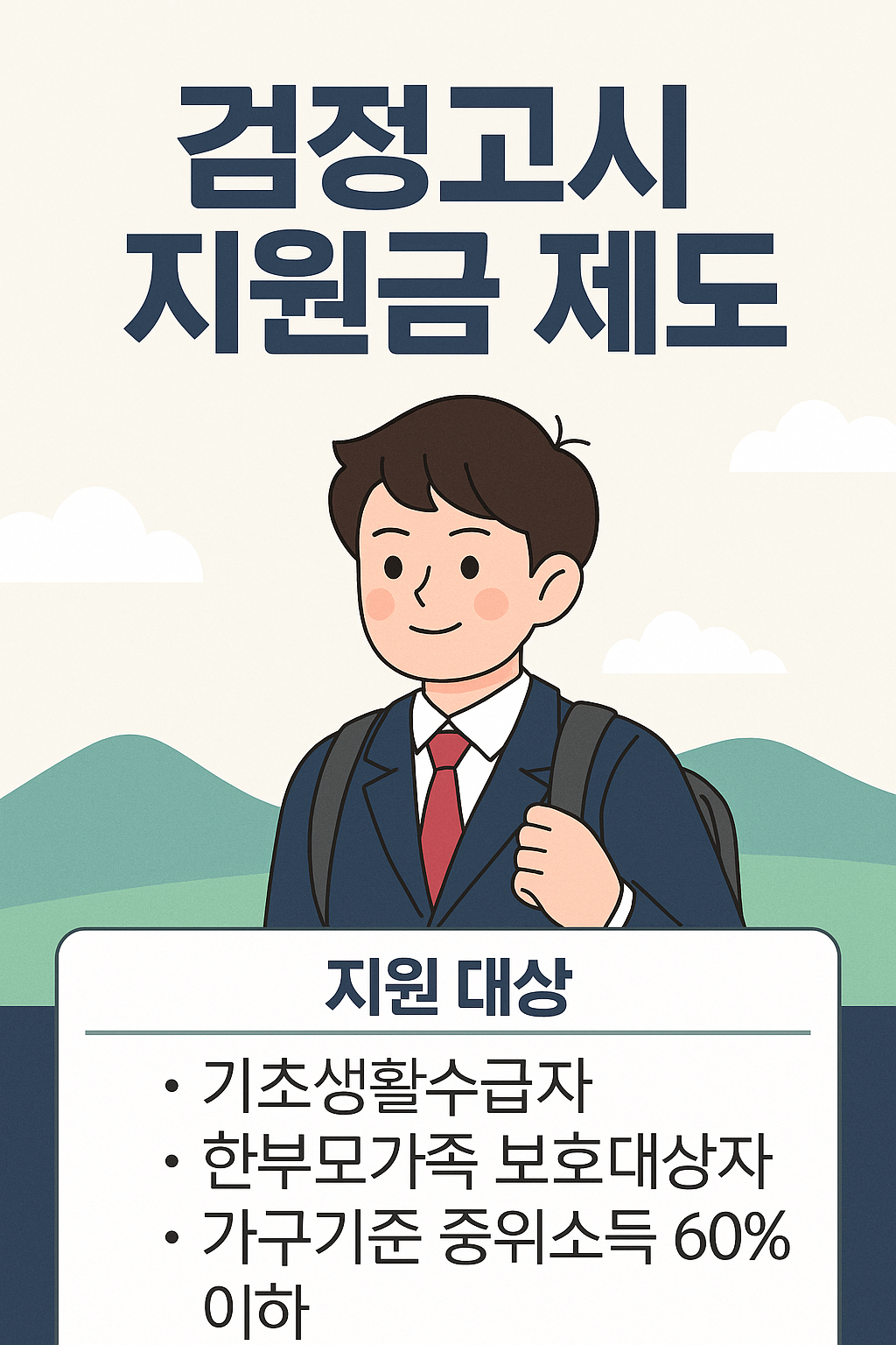 검정고시 지원금 제도란?