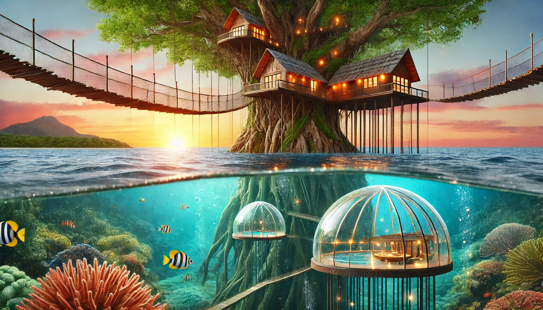 트리하우스와 수중호텔