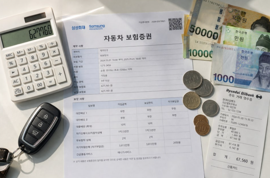 중고차 월 유지비, 이 3가지로 한번에 계산