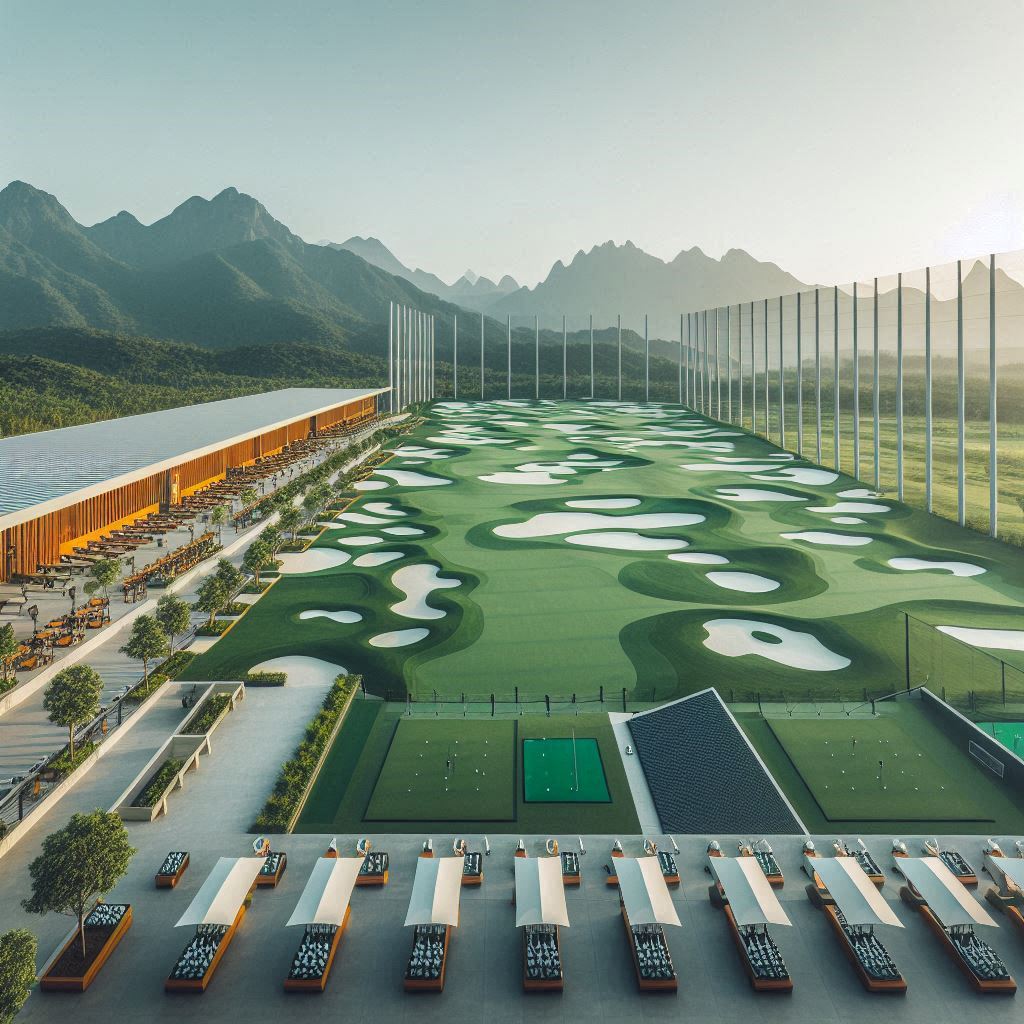 실외골프연습장 배경