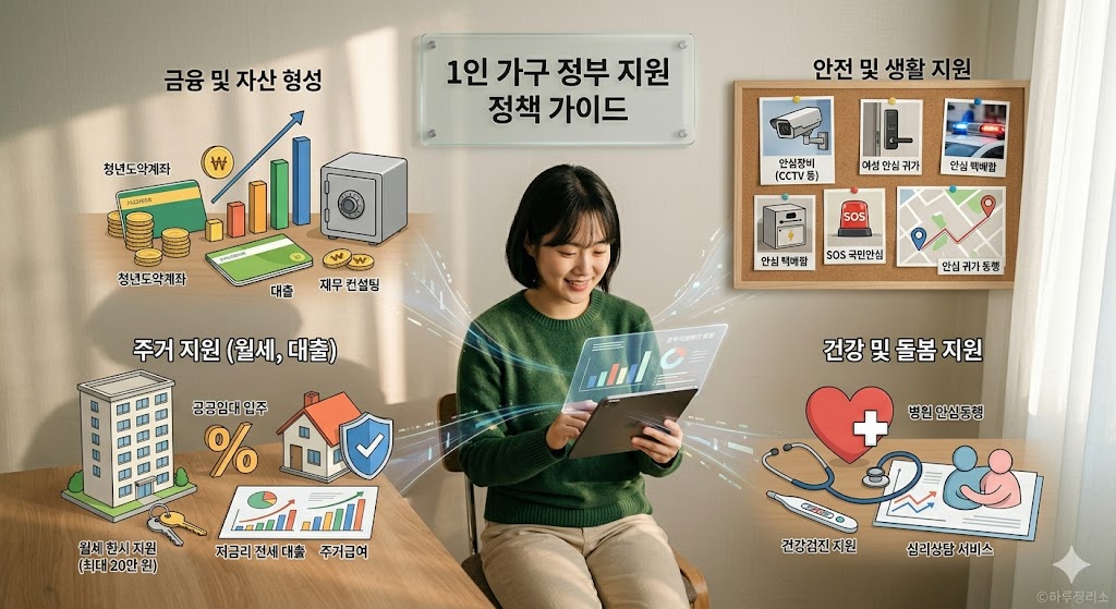 자취생 필수 혜택! 1인 가구 맞춤형 정부 지원 정책 가이드 (월세&middot;대출)