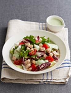 새싹보리를 넣은 샐러드