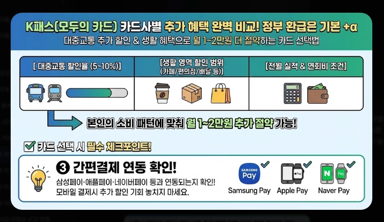 2026 모두의 카드 k패스 할인율(적립, 기준, 혜택)(+방법)