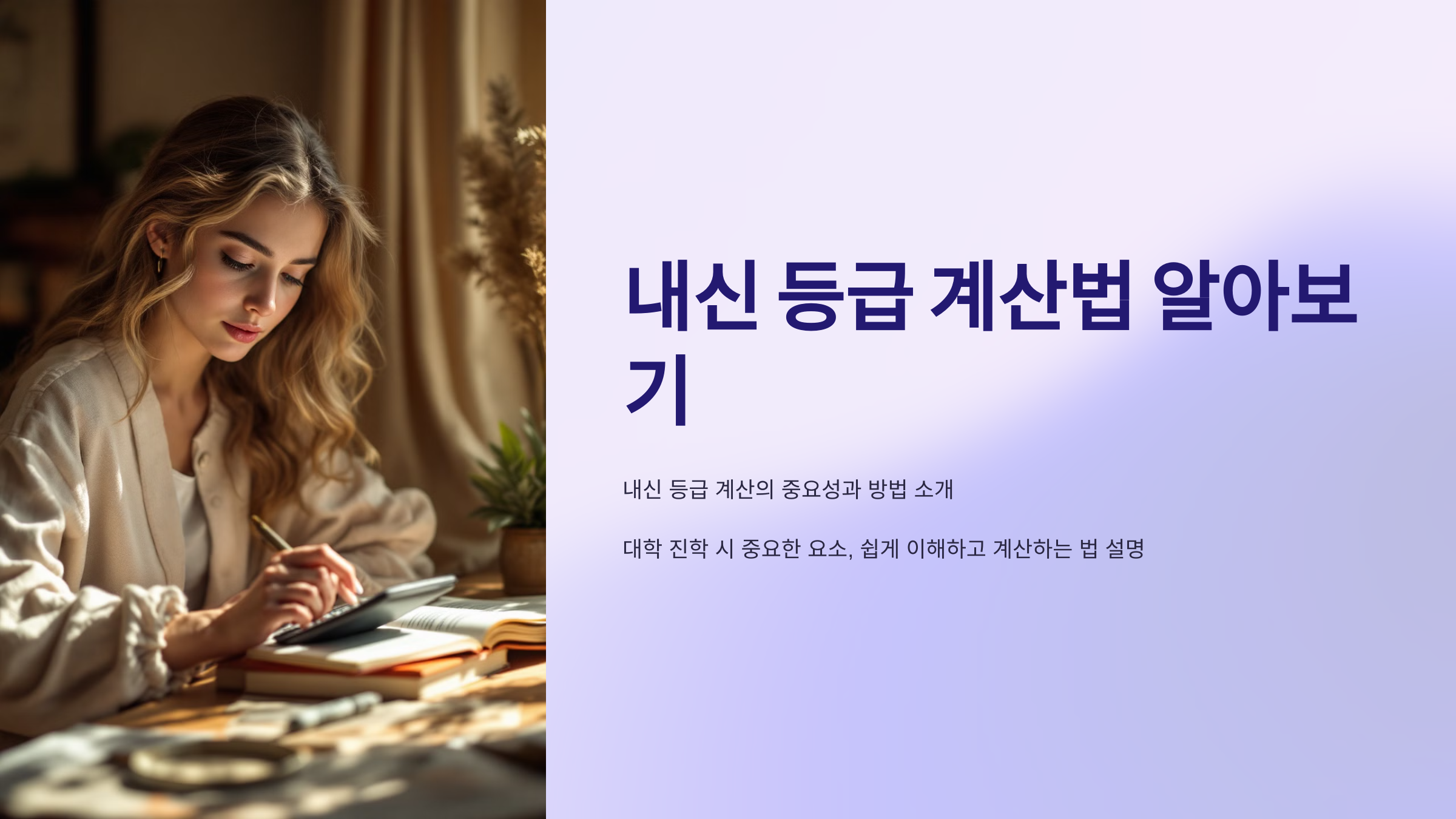 내신 등급 계산법