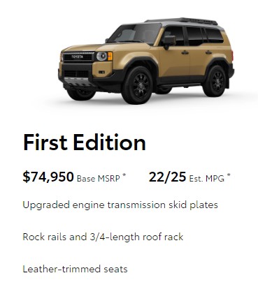 2024 토요타 랜드크루저 가격