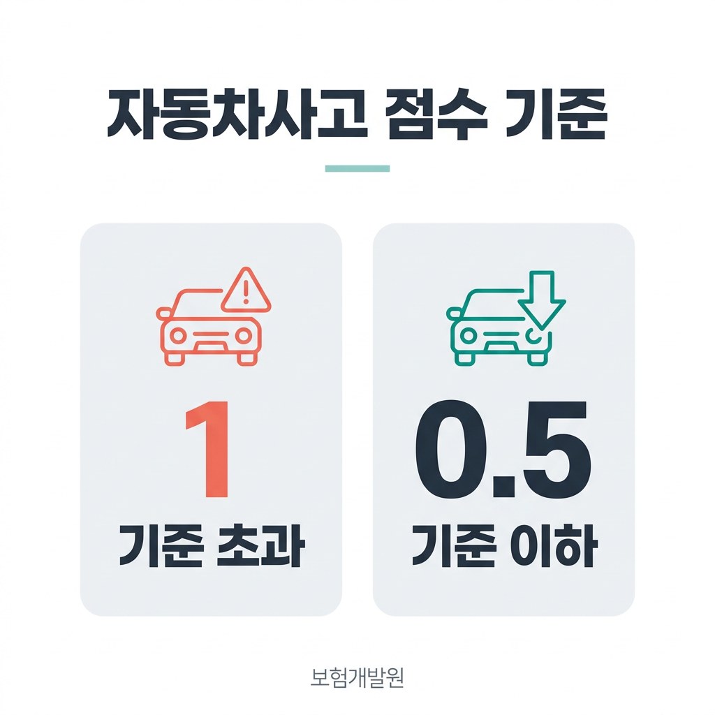 자동차 보험 할증 계산기 자동차사고 점수 기준
