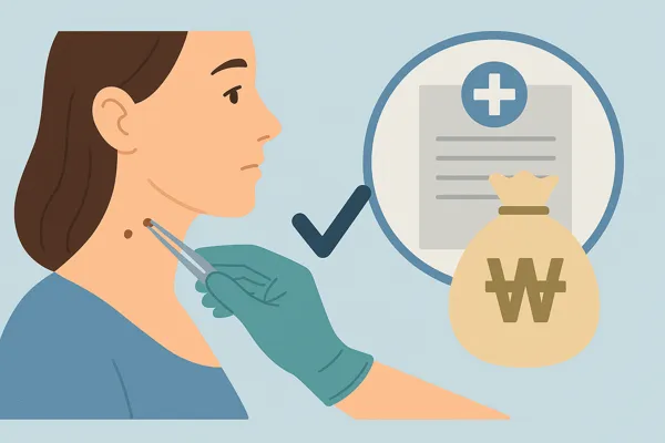 쥐젖 제거가 보험 대상 되는 경우