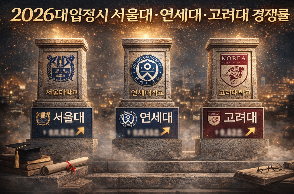 2026 SKY 정시경쟁률 3분 완벽정리