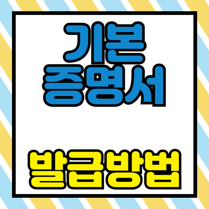 기본증명서