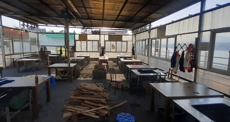 바다가 보이는 야외매장