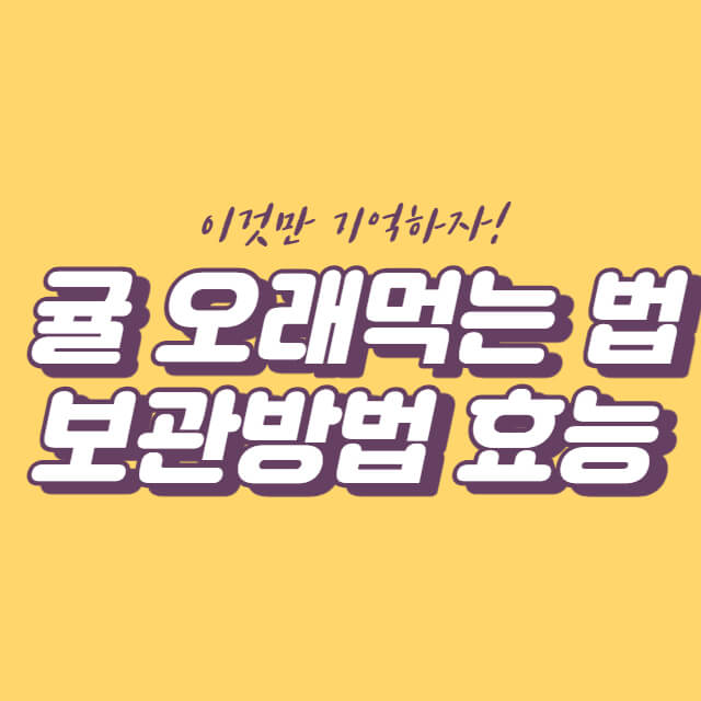 귤 오래먹는 보관방법