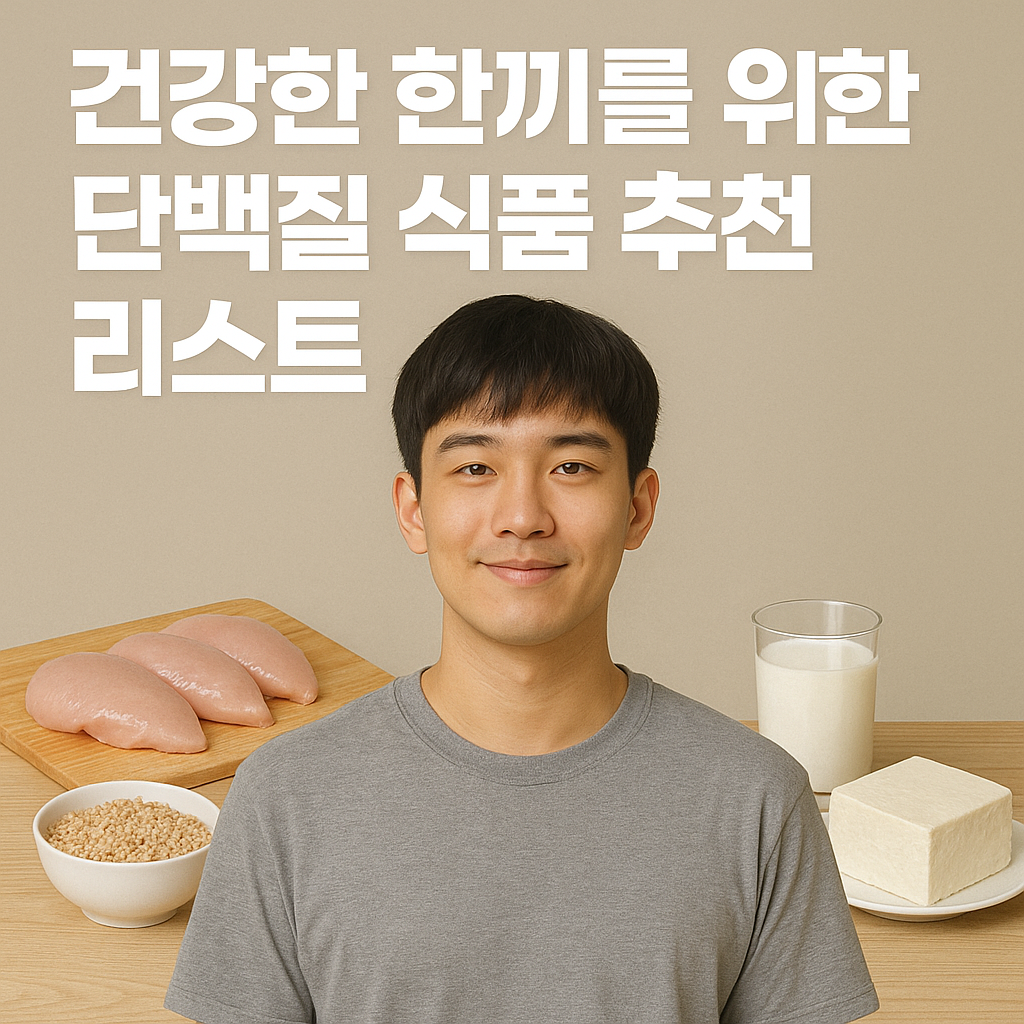 건강한 한끼를 위한 단백질 식품 추천 리스트