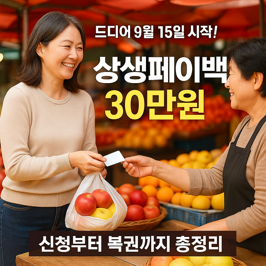 9월 상생페이백 시작! 신청부터 활용까지 ( 출처 : 정책브리핑)