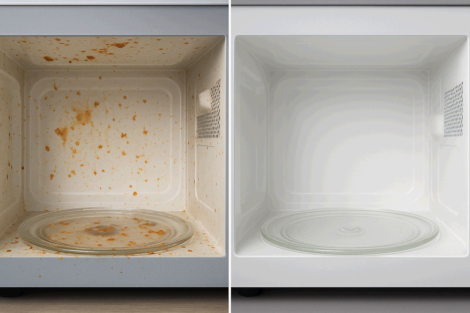 전자레인지 내부 청결 유지와 세균 오염 방지법