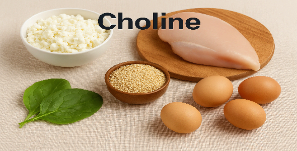 콜린 (Choline) – 아세틸콜린 합성을 통한 기억력 유지