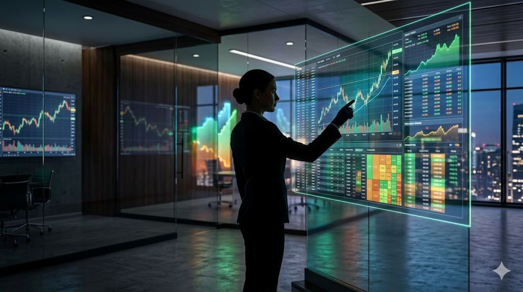 주식 상위 1% 고수 차트 분석 화면