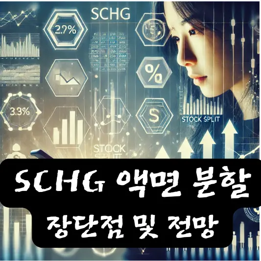 SCHG 액면분할 장단점, 전망
