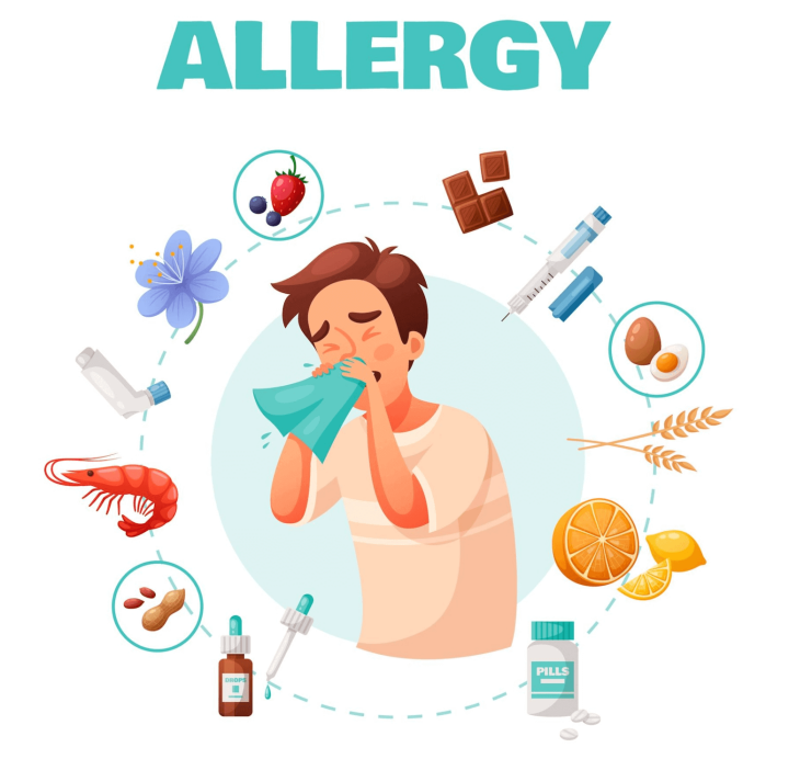 남자가-코를풀고-있는사진